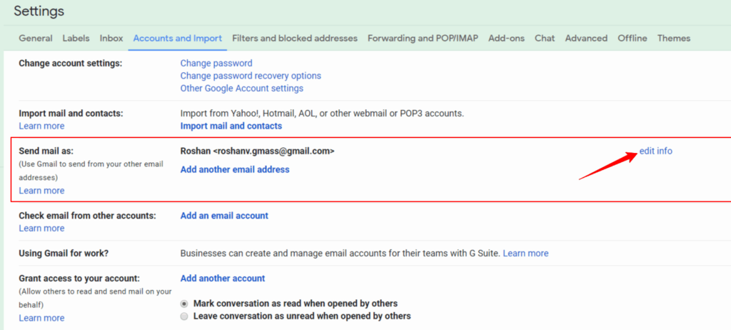 how to change gmail username