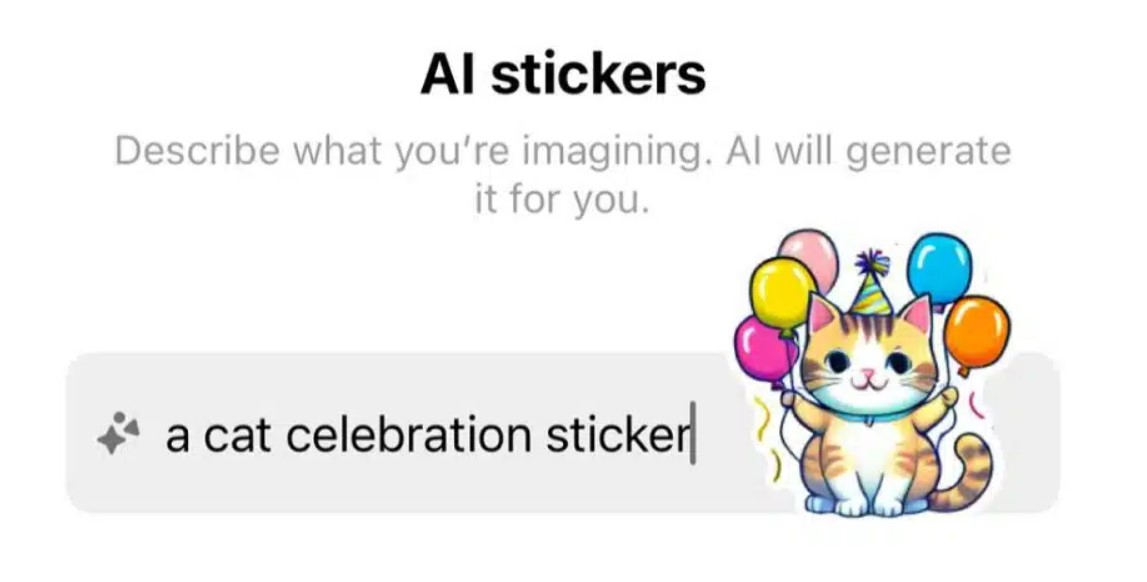 AI Stickers for Instagram DMs or WhatsApp